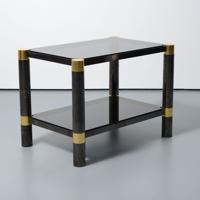 Karl Springer ROUND LEG TWO-TIER Occasional Table - Sold for $2,944 on 05-24-2025 (Lot 9).jpg